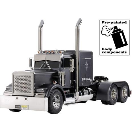 Tamiya 300056356 Grand Hauler Matte Black Edition 1:14 Elettrica Camion modello in kit da costruire Pre-verniciato - 2