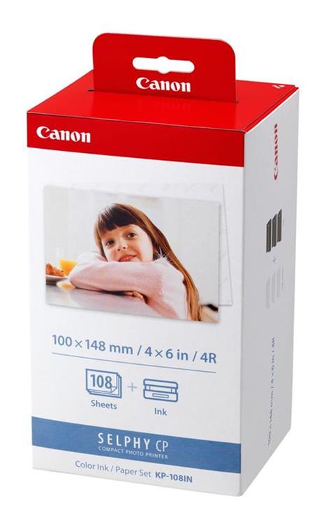 Canon KP-108IN carta fotografica Rosso, Bianco - 3