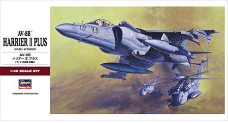 Av-8B Harrier Ii Plus Fighter Plastic Kit 1:48 Model Haspt28