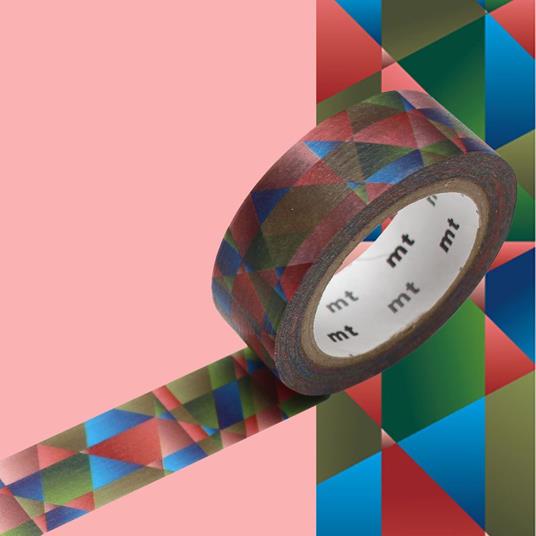 Nastro adesivo decorativo mosaico scuro sfumato - 1,5 cm x 7 m - Masking  Tape - Cartoleria e scuola