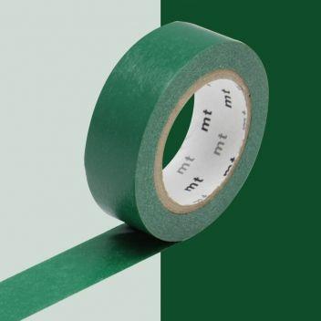Nastro adesivo decorativo monocolore - Verde pavone - 1,5 cm x 7 m -  Masking Tape - Cartoleria e scuola