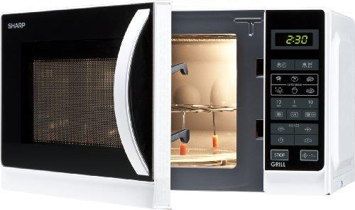 Sharp R-642 WW Superficie piana Microonde con grill 20 L 800 W Bianco -  Sharp - Casa e Cucina | IBS