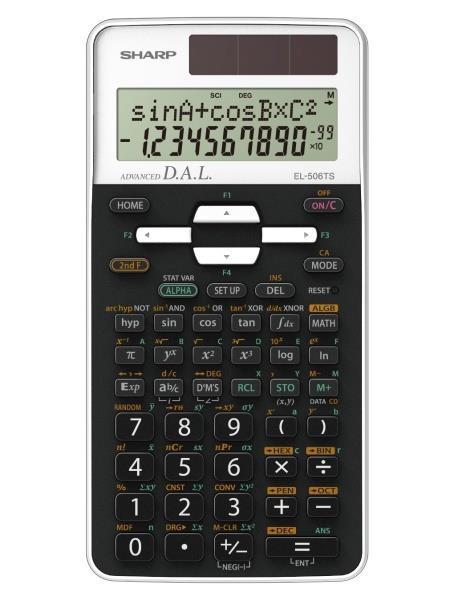 Sharp EL506TSBWH calcolatrice Tasca Calcolatrice scientifica Nero, Bianco -  Sharp - Cartoleria e scuola