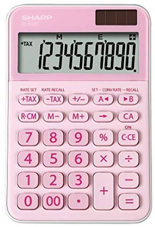 Sharp Calcolatrice Da Tavolo Elm335bpk 10 Cifre Rosa - Sharp
