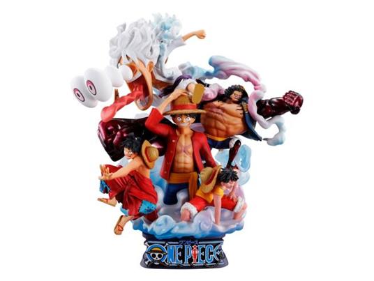 One Piece Petitrama Dx Pvc Mini Statua Logbox Re Birth Luffy Special Vol. 02 15 Cm Megahouse