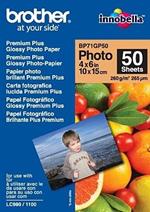Brother BP71GP50 Premium Glossy Photo Paper carta fotografica Bianco