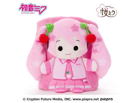 Hatsune Miku Roll-up Peluche Figura Sakura Miku 20 X 15 Cm Sega