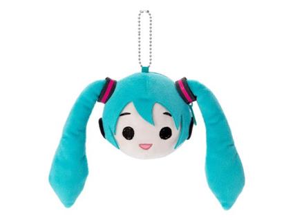 Hatsune Miku Peluche Portachiavi Miku Face 13 Cm Sega