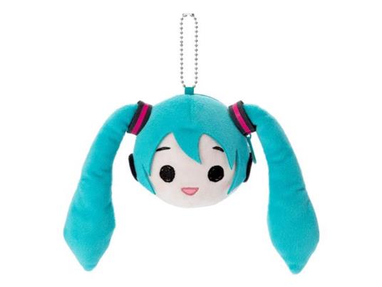 Hatsune Miku Peluche Portachiavi Miku Face 13 Cm Sega
