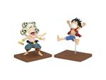 One Piece Monkey D Luffy & Enel World Collectable Figura 7cm Banpresto