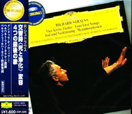 Vier Letzte Lieder - Tod Und Verklarung - CD Audio di Richard Strauss,Herbert Von Karajan,Gundula Janowitz,Berliner Philharmoniker