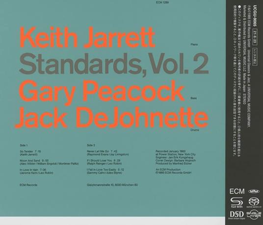 Standards Vol. 2 Japanese Shm-Sacd - CD Audio di Keith Jarrett - 2