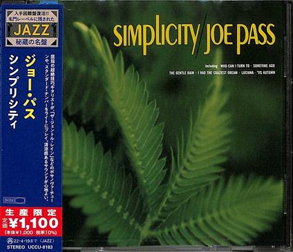 Simplicity (Limited) - CD Audio di Joe Pass
