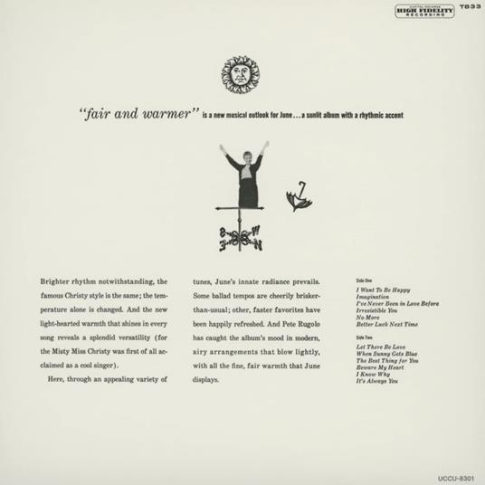 Fair & Warmer - CD Audio di June Christy