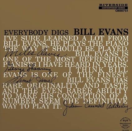 Everybody Digs Bill Evans(Mono Mix-Japan Version - CD Audio di Bill Evans
