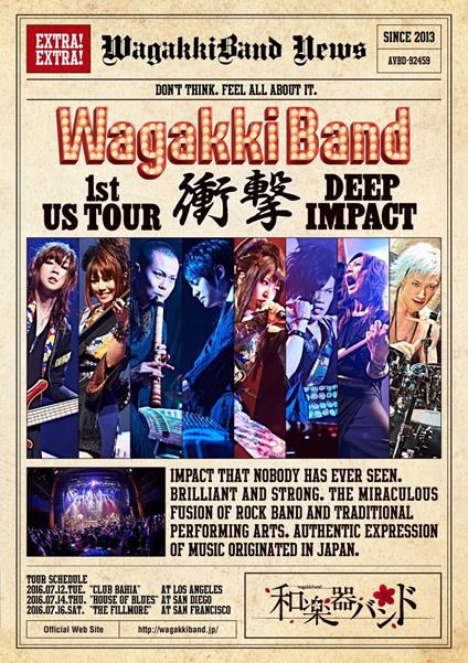 1St Us Tour Shougeki -Deep Impact Ep Impact - DVD di WagakkiBand