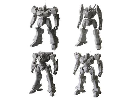 Armored Core Structure Arts Plastica Model Kits 4-pack Series 1 Square-enix