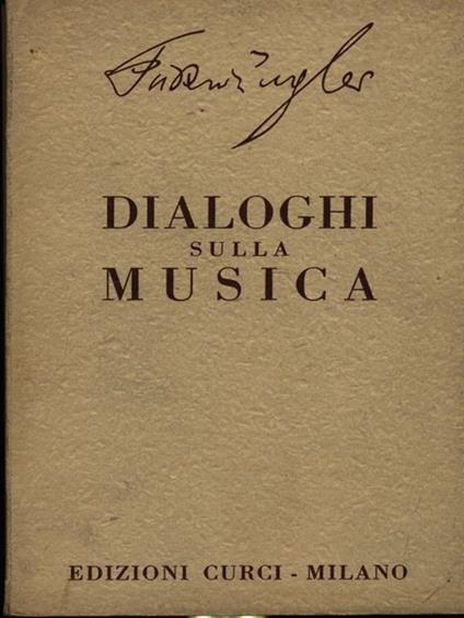 Dialoghi sulla musica - Wilhelm Furlwanglerler - copertina