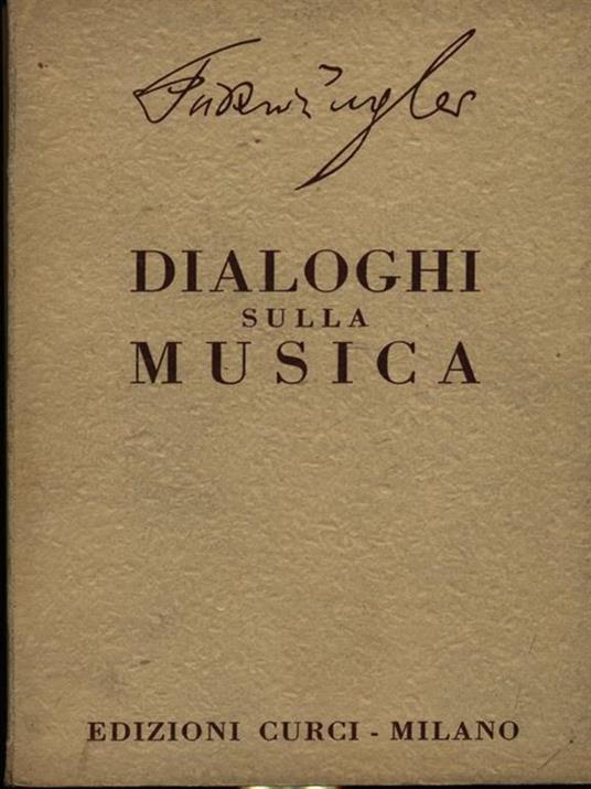 Dialoghi sulla musica - Wilhelm Furlwanglerler - copertina