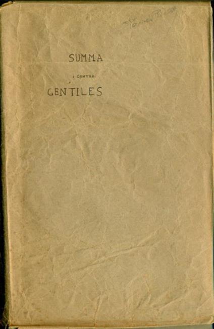 Summae Contra Gentiles - copertina