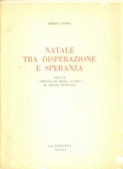 Natale tra disperazione e speranza - Emilio Guano - copertina