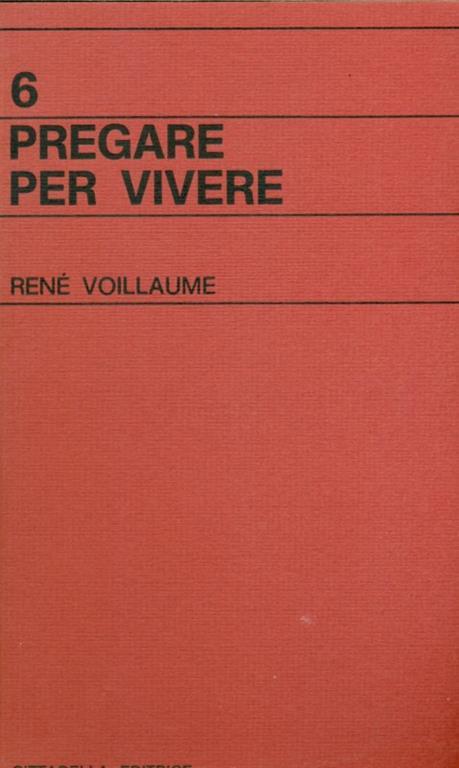 Prepare per vivere - René Voillaume - copertina