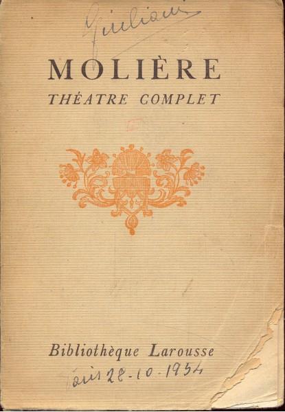 Molier theatre complet - copertina