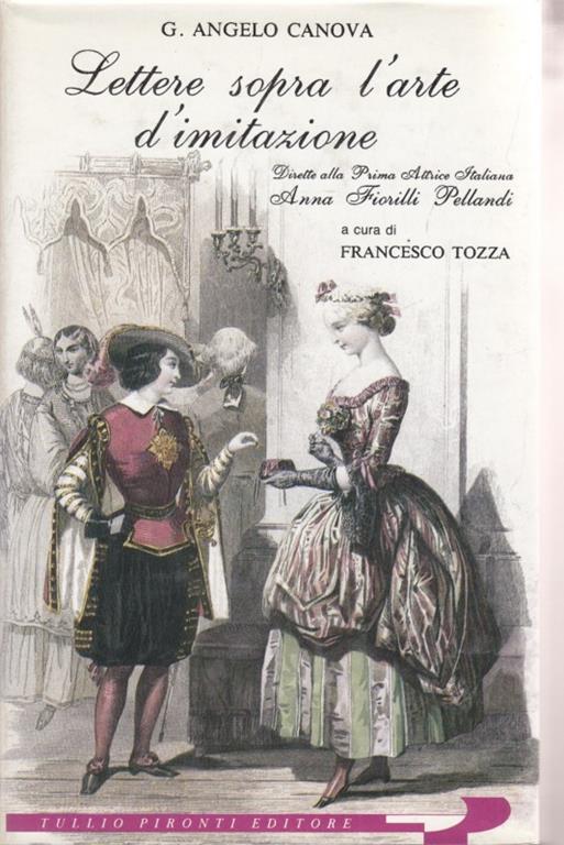 Lettere sopra l'arte d'imitazione - Angelo Canova - copertina