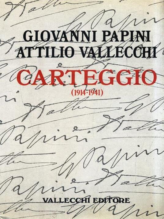 Carteggio 1914-1941 - Giovanni Papini - copertina