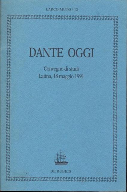 Dante oggi - copertina
