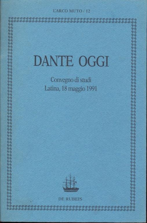 Dante oggi - copertina