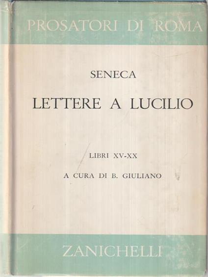 Lettere a Lucilio - Lucio Anneo Seneca - copertina