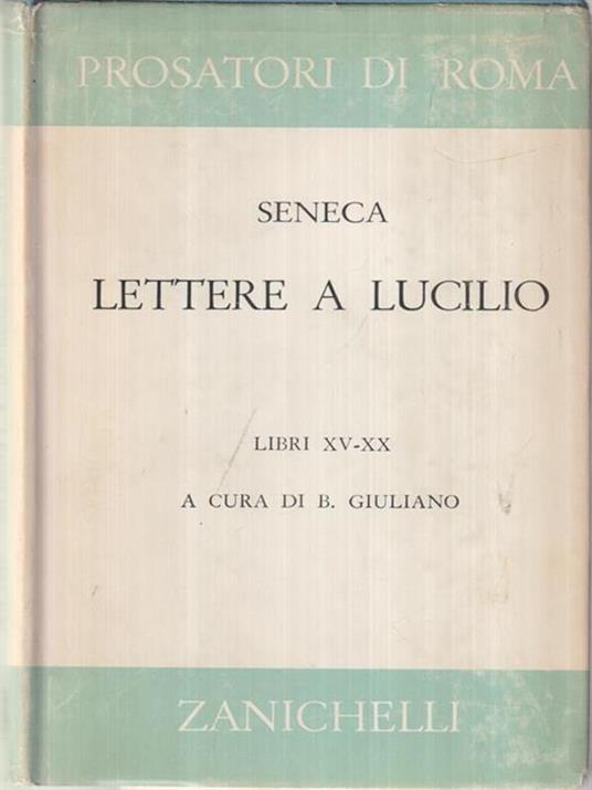 Lettere a Lucilio - Lucio Anneo Seneca - copertina
