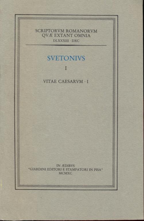 Vitae Caesarvm - C. Tranquillo Svetonio - 9