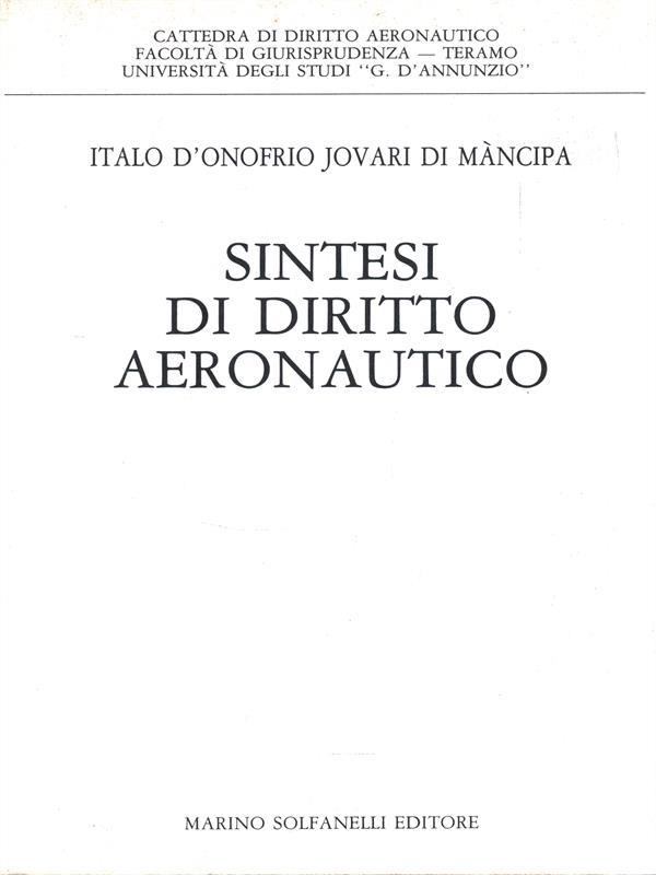 Sintesi di diritto aeronautico