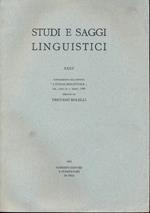 Studi e saggi linguistici