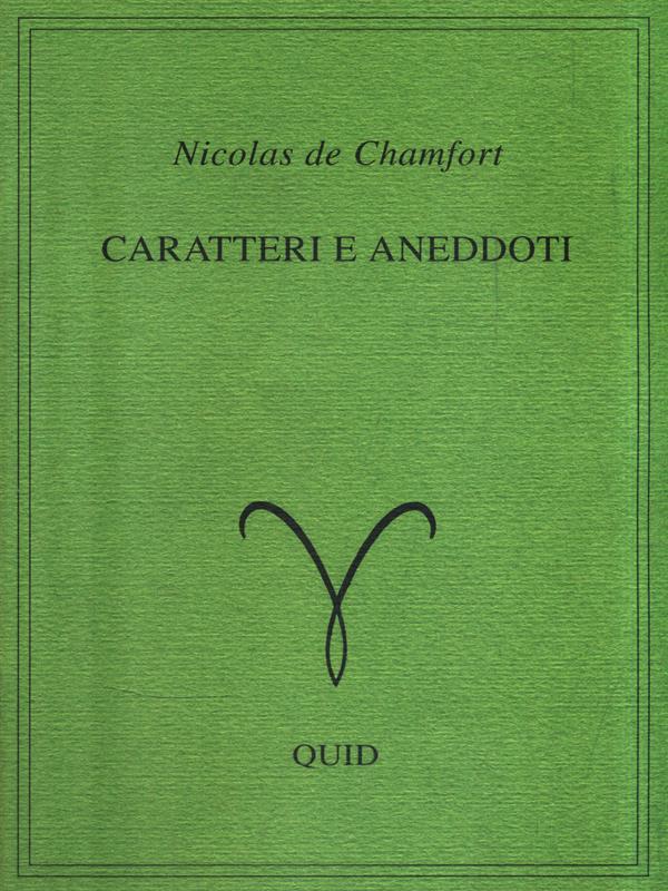 Caratteri e aneddoti