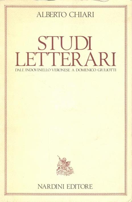 Studi letterari - Alberto Chiari - 3