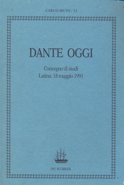 Dante oggi - copertina