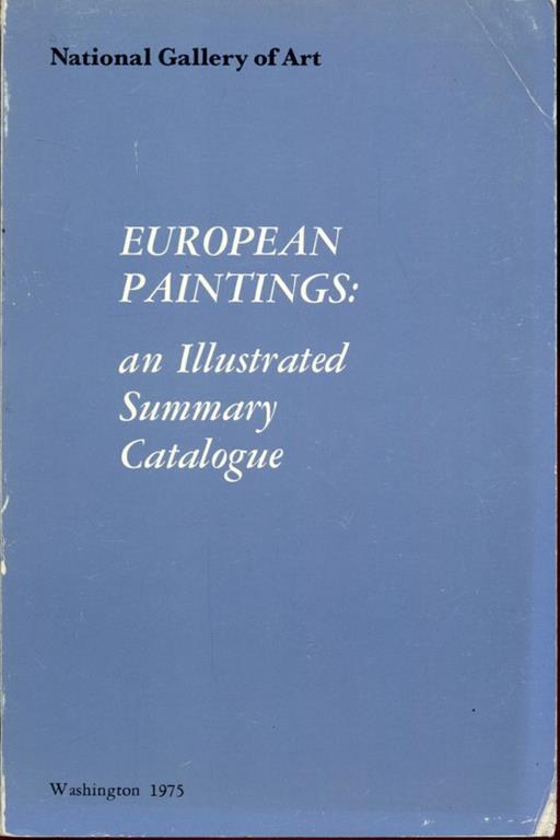 european paintings: an illustrated summary catalogue - copertina