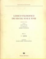 Lessico filosofico dei secoli XVII e XVIII. Sezione latina