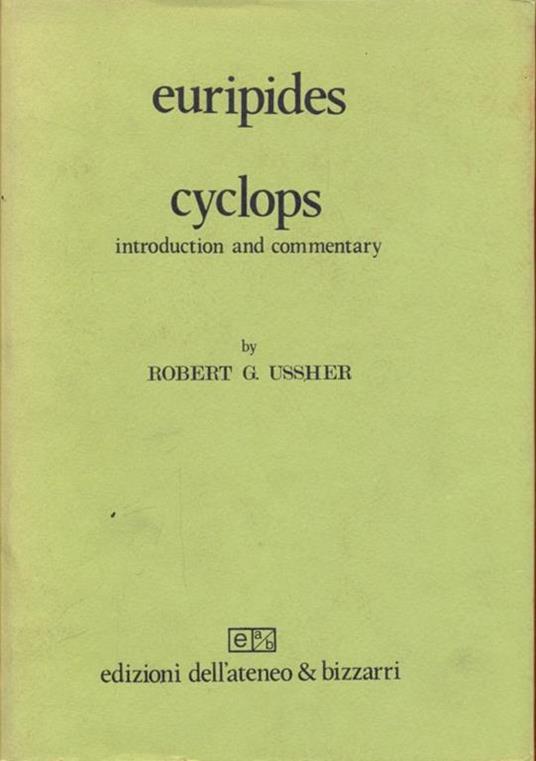 Euripides cyclops - Robert G. Ussher - copertina