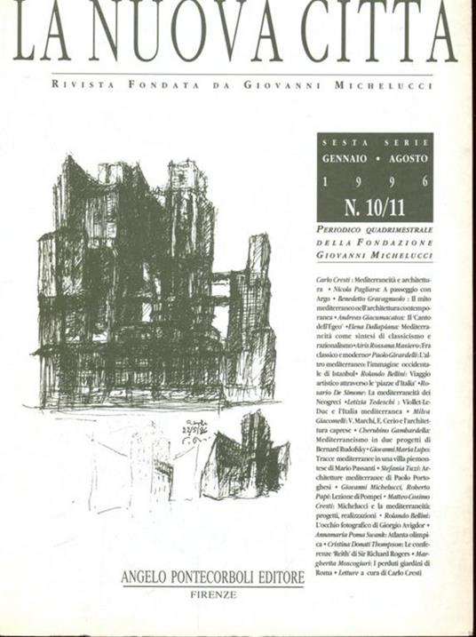 La nuova città. 43049 gennaio agosto 1996 - copertina