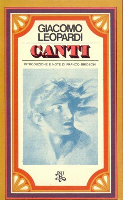 Canti - Giacomo Leopardi - copertina