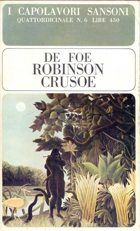 Robinson Crusoe - Daniel Defoe - copertina