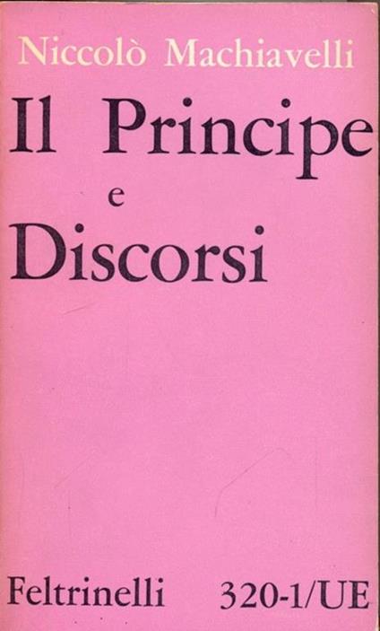 Il principe e i discorsi - Niccolò Machiavelli - copertina