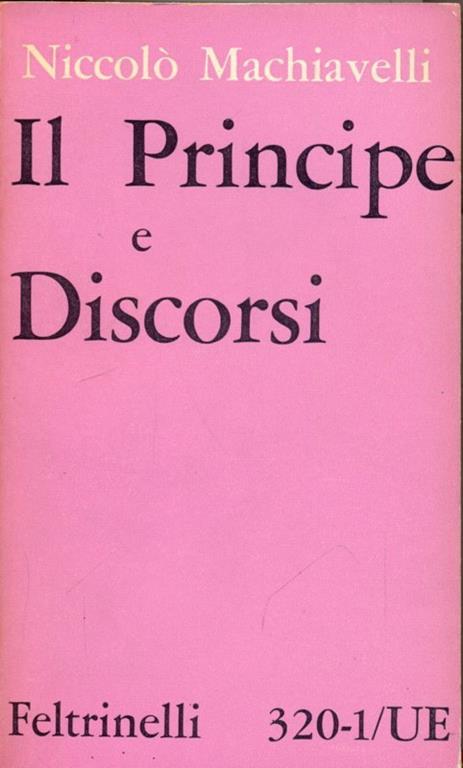 Il principe e i discorsi - Niccolò Machiavelli - copertina