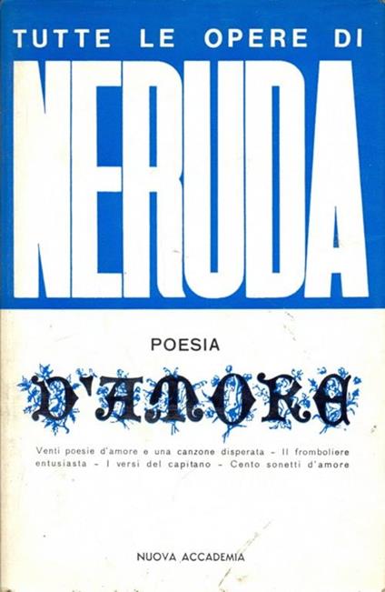 Poesia d'amore - Pablo Neruda - copertina