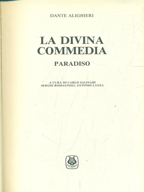 La divina commedia - Paradiso