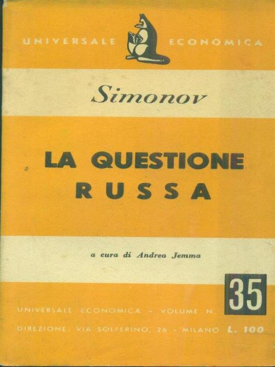La questione Russa - copertina
